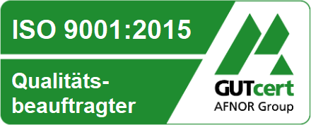 Qualitätsbeauftragter nach ISO 9001:2015 (GUTcert) Qualitätsbeauftragter nach ISO 9001:2015 (GUTcert)